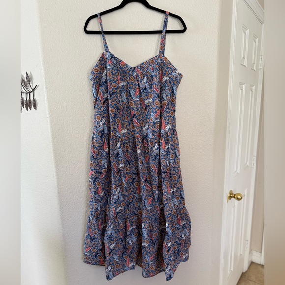 Knox Rose Blue Floral Dress Size XL - Picture 1 of 6